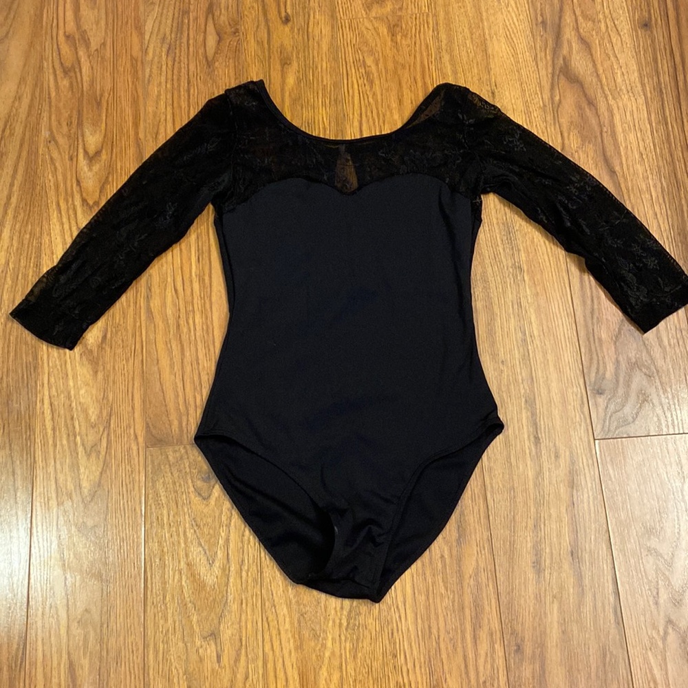 Black dance/ballet leotard